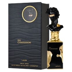 lattafa his confession edp 100ml parfum barbati iris tamaie vanilie smoky oriental