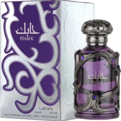 lattafa habik for men edp 100ml parfum barbati cardamom tonka lavanda aromatic lemnos