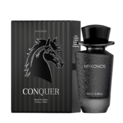 extract de parfum conquer by mykonos 50ml parfum unisex inspiratie ysl myslf labsolu bergamota ghimbir cardamom floare de portocal iris vanilie ambra mosc patchouli parfum clean sexy persistent