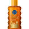 ulei spray Nivea Sun Tropical Bronze SPF 6 200ml unisex cu extract de caroten si vitamina E pentru bronz intens auriu si de durata