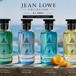 pachet jean lowe 4 parfumuri unisex 4x100ml verde aura fantasme azure summer vibes set parfumuri fresh inspiratie louis vuitton cactus garden imagination afternoon swim sun song