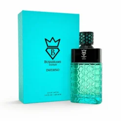 Inferno by Bujairami 100ml apa de parfum unisex mango fotorealistic lamaie ghimbir fructe rosii ambra mosc oud inspiratie God of Fire