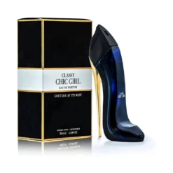 Classy Chic Girl by Fragrance World 90ml apa de parfum femei migdala cafea tuberoza iasomie vanilie pralina cacao inspiratie Carolina Herrera Good Girl