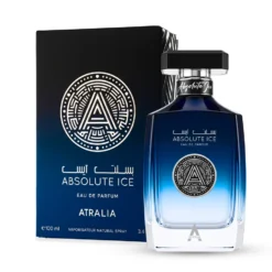 Absolute Ice by Atralia 100ml apa de parfum unisex bergamota cimbru anason floare de portocal lavanda mosc alb parfum asemanator Guerlain Herbes Troublantes