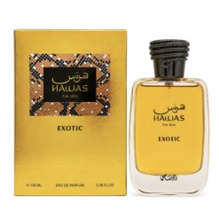 Hawas Exotic by Rasasi 100ml apa de parfum barbati cocos lavanda cardamom iris scortisoara cypriol benzoin labdanum
