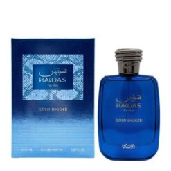 Hawas Gold Digger by Rasasi 100ml apa de parfum barbati para menta lavanda scortisoara vanilie ambra inspiratie JPG Ultra Male