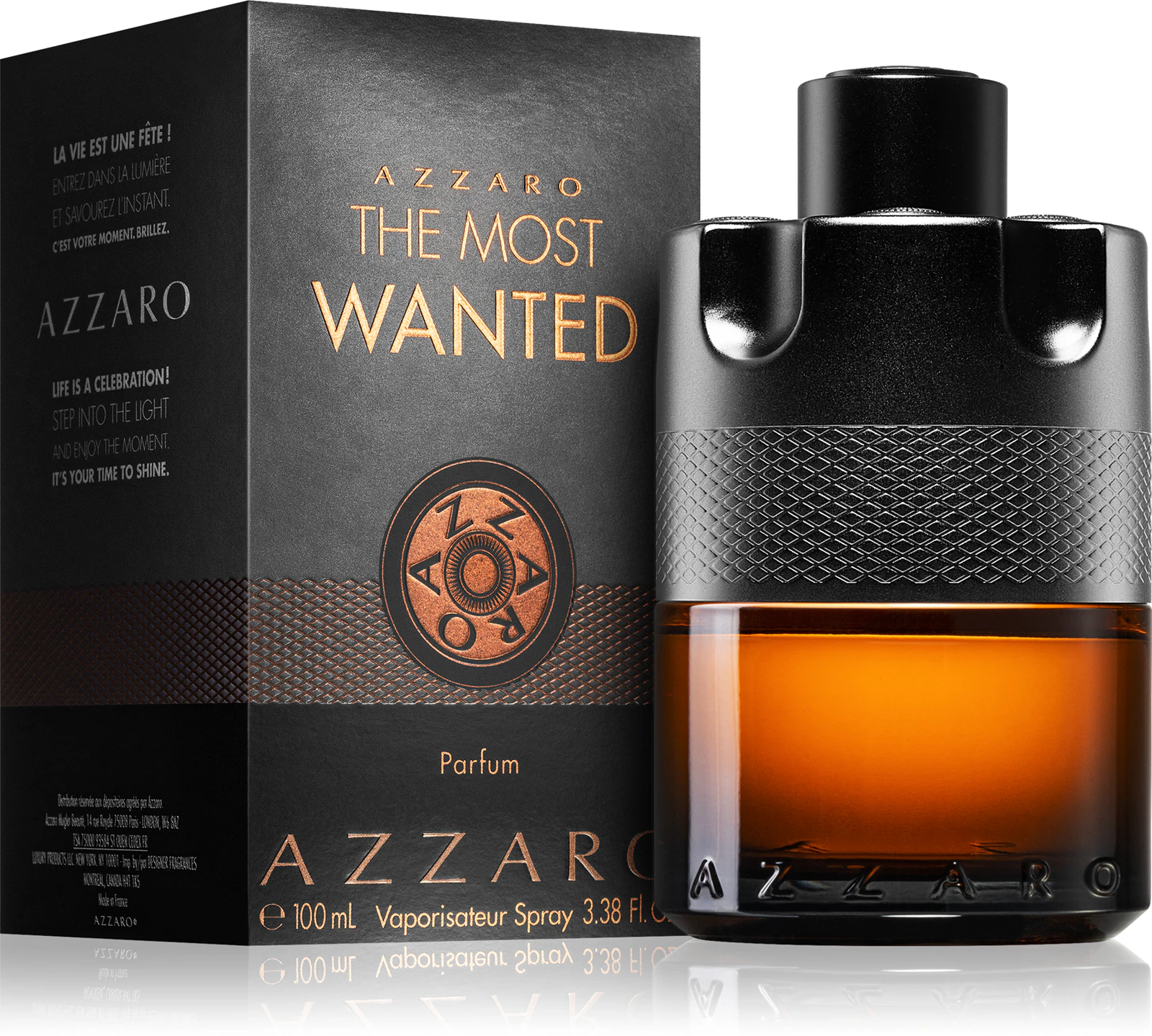 The Most Wanted Parfum by Azzaro 100ml parfum barbati ghimbir rosu lemn incandescent vanilie Bourbon