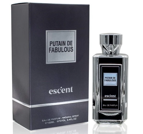 Putain De Fabulous by Escent 100ml apa de parfum unisex salvie lavanda migdala amara piele iris vanilie tonka inspiratie Tom Ford Fucking Fabulous