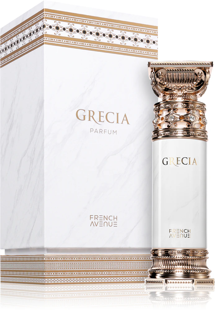 Grecia by French Avenue 100ml extrait de parfum unisex lapte ambrette tuberoza iasomie tamaie vanilie tonka cacao mosc inspiratie Blanche Bete