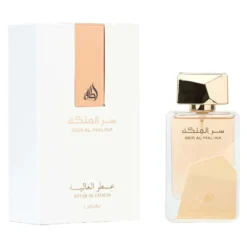 Ser Al Malika by Lattafa 100ml apa de parfum femei mar sofran scortisoara oud santal vanilie ambra mosc